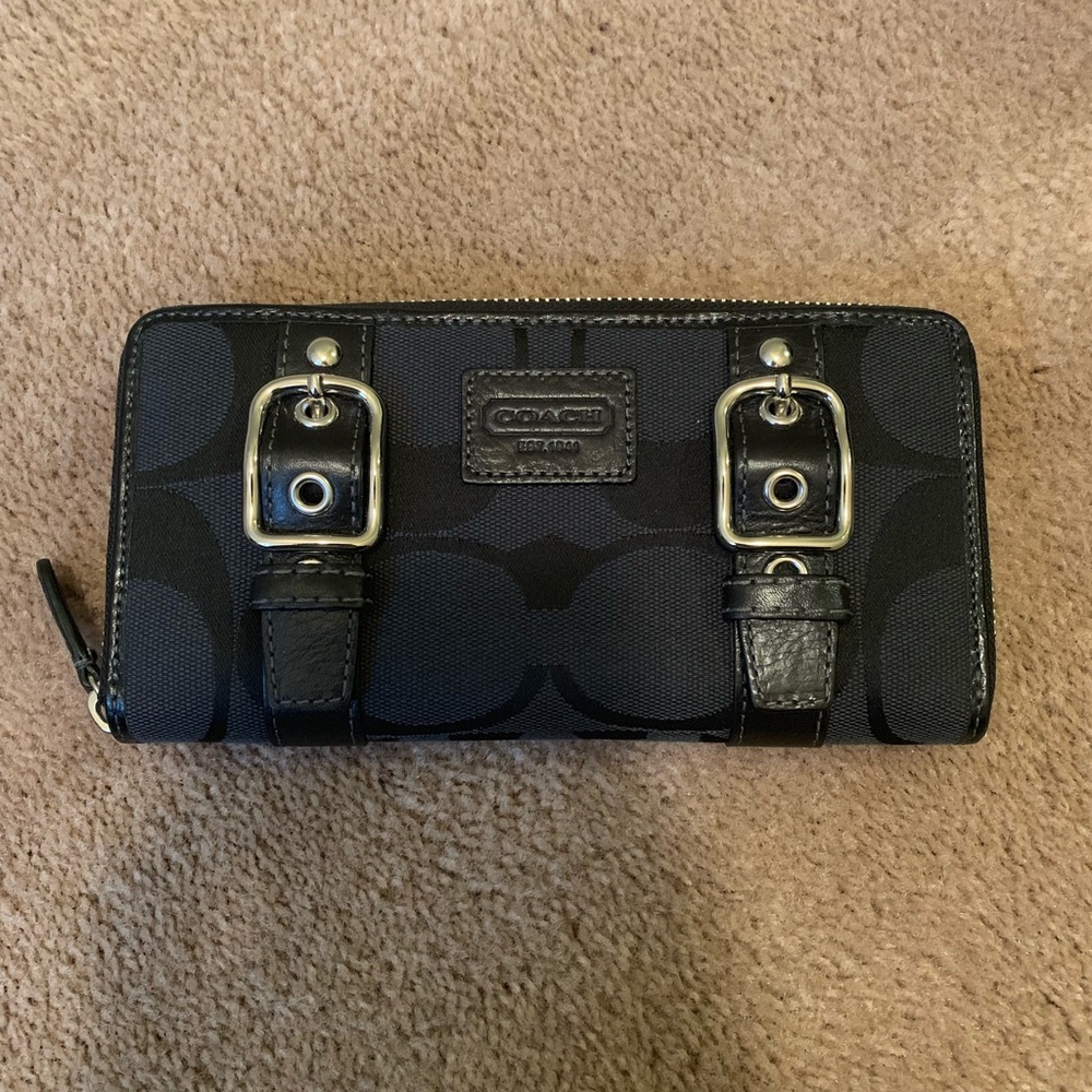 Black Coach Wallet. New